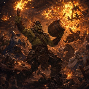 Barbarian's Fireball by The Wandering Briar Tree