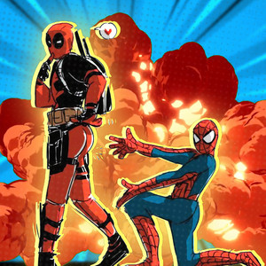 TAGARELAS QUEBRADORES DA 4ª PAREDE (Deadpool e Homem-Aranha) by DNRAP, Gb-Rapz