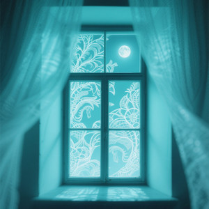 Moonlit Window Patterns by Luke Benjamin Foster