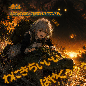 -RIP- Caught by the Mekong Lord de-gozaru. Wanikichi, Hurry Up!! CRY CRY CRY by SorutaruSanAIch