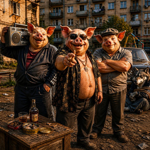 Три кабанчика на районе by ALEXANDER & MY FAMILY