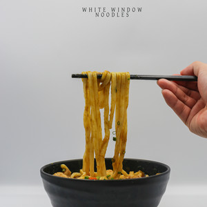 Noodles by White Window