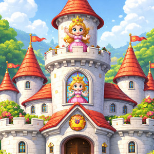 El castillo de peach by yuyintrackgamer