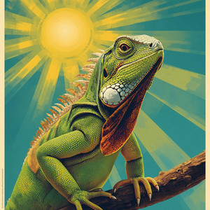 Green Iguana by MileaRota