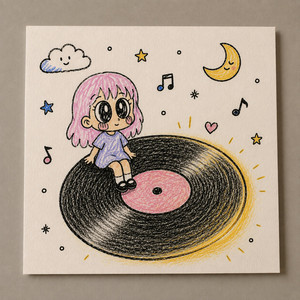 Vinyl Last Glow. by Maki On Moon