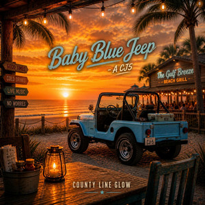 Baby Blue Jeep CJ5 by County Line Glow