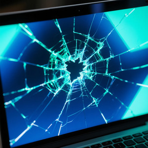 Cracked Screen Glow by Zhuxin
