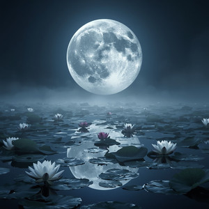 Moon over the Lotus Pond by ArdenNova