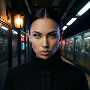Rain on neon streets by Skarlett Vex