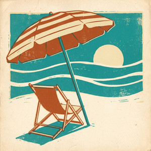 Umbrella Table by Overdraft