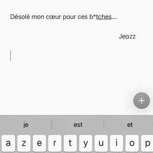 POUR CES BITCHES...