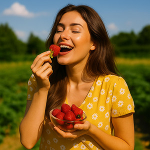 I dag smager af jordbær