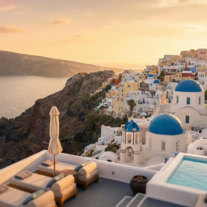 Oia at Sunset by Cielo Ardent