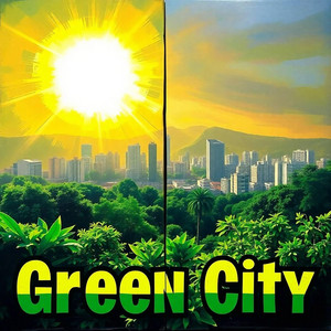 A Little Green, a Cloud, a Grin by Di Last Human Artist