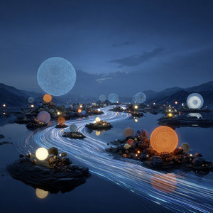 Dusty Lab Echo by Floating Shapes