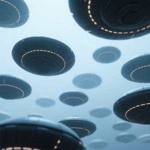 Pancake satellites float above Tuesday by MUTRIN INTJE MAKKAH