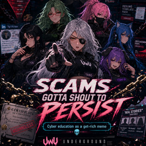 Scams Gotta Shout To Persist by UwU Underground