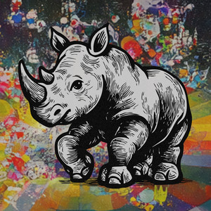 Rhinos by Niña 