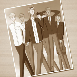 Ikemen All Stars, Sakuya Mitsurugi (Cv.Kinkin), Teruhiko Saionji (Cv:Nekorozi), Takuya Saotome (Cv:Gakenouenoponiyo), Renji Kagami (Cv:Ijyuinyoshida), Shingo Shiga (Cv:Haurunougokushiro), Yu (Cv:10re;) & Jiro (Cv:Takaaki) - Private Baramon High School. School Song