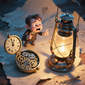 CORTNEY DAWON HAMILTON - Lantern Argues with Clockwork Pocket