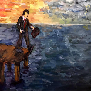 Long Walk off the Short Pier — cover art by Johnny Foo