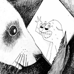 Weasel in the Mirror — cover art by Comfort Brothers