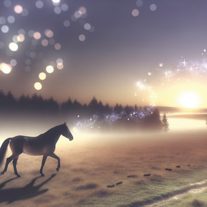 El caballo del amanecer by Romi R