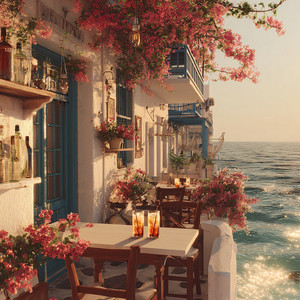 rhodes under pink skies by Penelope Cru, Nilo Bay
