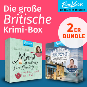 Die große Britische Krimi-Box [Mord ist schlecht fürs Geschäft: Honey Driver ermittelt + Juno Browne und der Tote im Antiquitätenladen: Juno Browne Krimi (ungekürzt)]