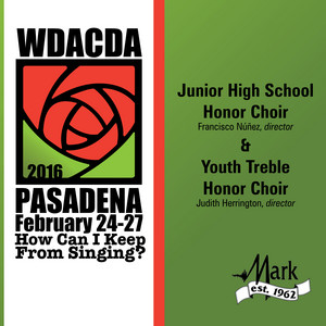 ACDA Western Division Junior High School Honor Choir poster