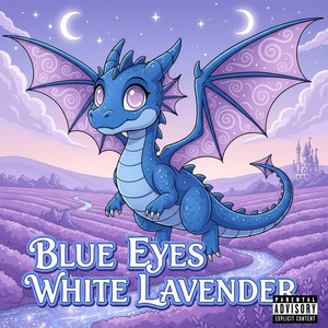 Blue Eyes White Lavender by Moziartz