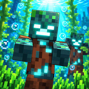 The Minecraft Drowned by firstclasslikealways