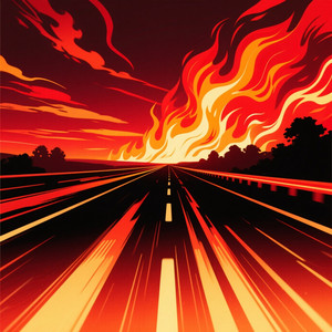 Burning Up the Highway by KARTA WIJAYA