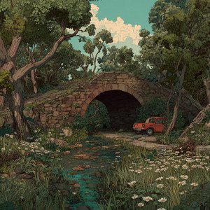 Soft Haze Street by Serene Circuit Poet