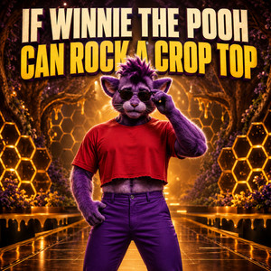 If Winnie The Pooh Can Rock A Crop Top by Fuzzy Butt Bassel