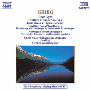 Peer Gynt Suite No. 1, Op. 46: IV. In the Hall of the Mountain King by Edvard Grieg, CSSR State Philharmonic Orchestra, Kosice, Stephen Gunzenhauser