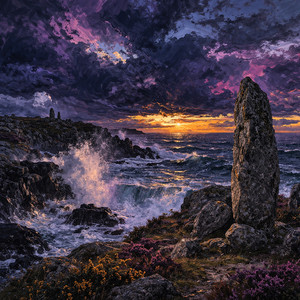 Menhirs à l'Aube by Merlin Moonshine
