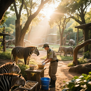 JENKINS GLENDA QUINABATO - 飼育係の朝