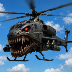 Helicopter Eater (infected sky) by Ozlip