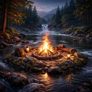 Fuego en medio del agua by Joan De la H