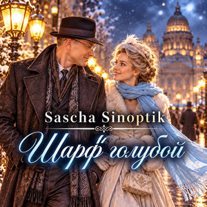 Шарф голубой by Sascha Sinoptik