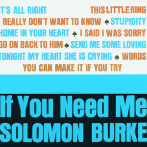 If /00080 You ATLANTIC Make You Need 7” Burke Try Solomon If Me / Can You JET1270 It