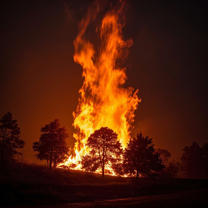 Chasing Fire Through Night by LANA VER SHIN