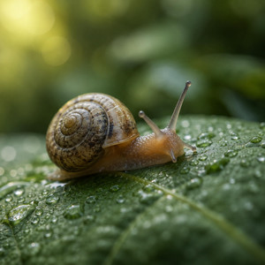 Snail by antler