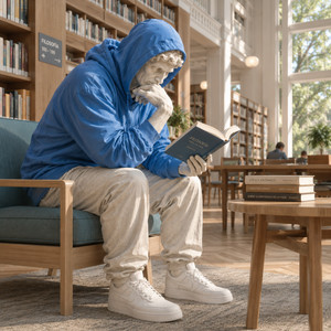 Reading inside by Le_Zur