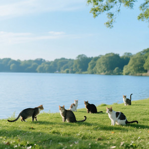 Shamriah Deborah Cephas - 猫と湖