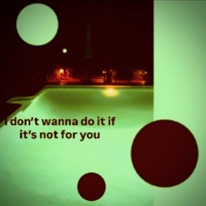 I don't wanna do it if it's not for you by Gr33nN3edle