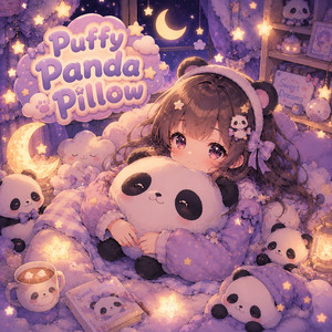Puffy Panda Pillow by YANG Productions