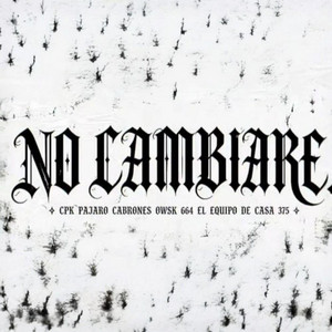 NO CAMBIARE by EL EQUIPO DE CASA, CPK, PAJARO CABRONES, OWSK