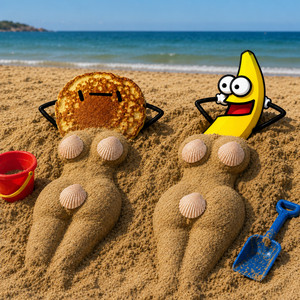 I'm a Pancake and Banana Beat Beach Fun! by MEMEDROP, De Tekentovenaar, Funny Songs, Fonny Sungs